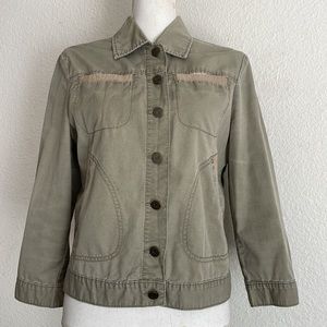 Vintage 90s Calvin Klein Jeans Cotton Shacket Shirt Jacket